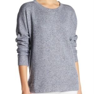 Soft Joie Heathered Blue Knit Dolman Pullover